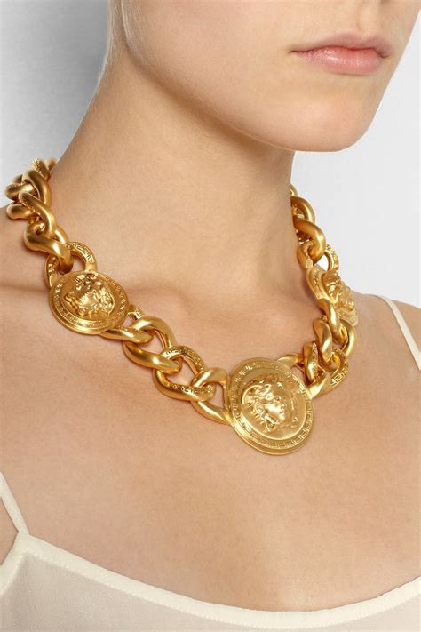 bracelet or versace|Versace necklace real gold.